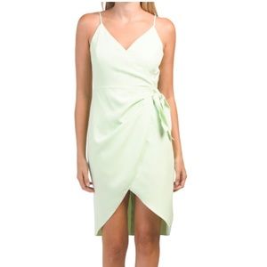 BCBGENERATION
Wrap Style  Dress Size 10 Color: Pea Green